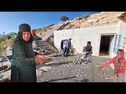 Beauty in front of Grandma's magical cave: wonderful design with cement and stone