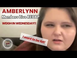 AMBERLYNN REID Members Stream Update & Weigh in ** Live React**