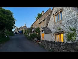 A Quiet English Village at Sunset - English Countryside at Springtime