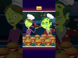 Zombies’ Crazy Cooking Party! 🧟‍♂️🔥 #shorts #halloweensongs #scary #spooky #zombieshorts