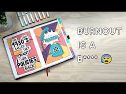 March Bullet Journal Setup | Retro Pop Art Theme & Burnout Chat
