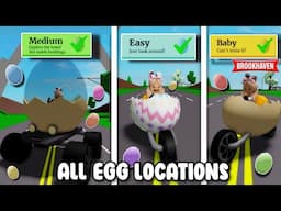 **BABY, EASY & MEDIUM** ALL EGG LOCATIONS IN EASTER EGG HUNT 2025 BROOKHAVEN 🏡RP ROBLOX 🥚🤩