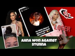Ahna takes the win with stunna, now stunna is hiding her face Baddies Africa