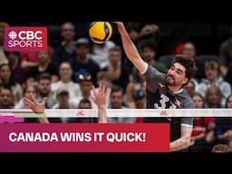 Canadian men's volleyball team earns straight-sets win over Bulgaria in Quebec City | #CBCSports