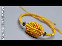 💛 Leaf Beaded Bracelet 💛 How To Make Bracelets | Creation&you