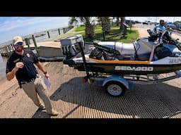 I Was STOPPED by MARINE POLICE After Taking my JET SKI 16 Miles Offshore