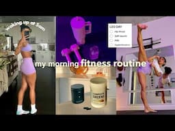 my 6am workout routine vlog | as a martial arts gym girl, leg day, training like an athlete