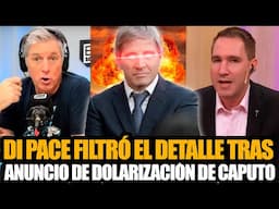 DAMIAN DI PACE FILTRÓ LOS DETALLES TRAS EL ANUNCIO DE DOLARIZACIÓN DE TOTO CAPUTO
