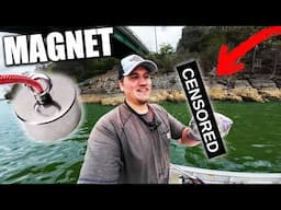 I Sunk My GIANT MAGNET at a Cliff Party Spot…Instant Regret!
