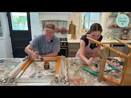 Thrifted Mirror and Highchair Makeover Home Decor Paint Ideas