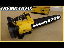 DeWalt 18V Cordless Brushless Leaf Blower Vibrates and Stops - Can I FIX it?
