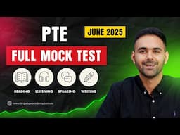 PTE Full Mock Test | Real Exam Questions June 2025  | Answers and Timer | Language Academy PTE