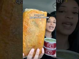 My giant chipotle quesarito order 🌯