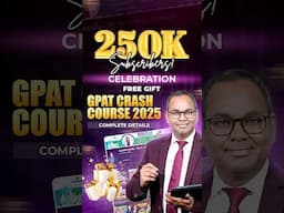GPAT Exam Free Crash Course 2025 #shorts #gpatexam #gpatexampreparation #pharmacist #drakramahmad
