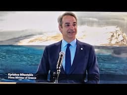 Prime Minister Kyriakos Mitsotakis visits the "Thalatta" Art Exhibition Opening at the UN