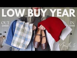 Low Buy Year Month 5 - What I Actually Spent Money On + Decluttered {1 IN, 1 OUT RULE}