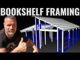 Pole Barn Build on a Budget | Framing the Walls Bookshelf Style (4)