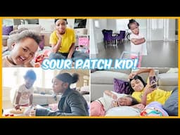 BEING A SINGLE MOM WITH A BOSSY TODDLER OVERNIGHT | Ellarie