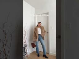 the power of styling: how to elevate jeans and a tshirt 🫶🏼 #sustainablestyle #secondhandstyle