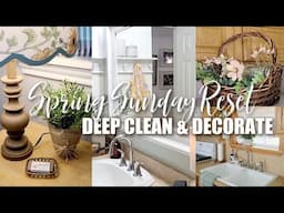 NEW* SUNDAY RESET | DEEP CLEAN AND DECORATE WITH ME | KITCHEN CLEANING MOTIVATION || ROBIN LANE LOWE