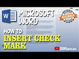 Microsoft Word How To Insert Check Mark