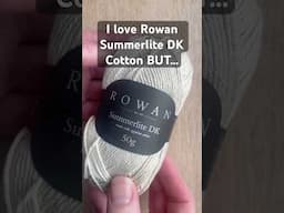Rowan Summerlite DK cotton yarn quick review first impressions #knitting #yarnlife #yarnaddict