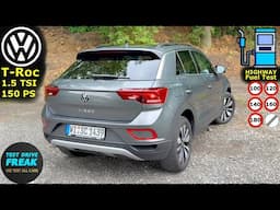 2024 VW T-Roc 1.5 TSI (150 PS) TEST DRIVE 🚗 Fuel Consumption & Performance Review