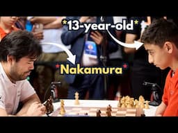 13-year-old cannot believe he just beat Hikaru Nakamura | World Teams Blitz 2025