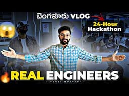My 24 Hours Hackathon Vlog in Bengaluru | Telugu | Vamsi Bhavani
