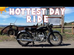 Vincent Motorcycle Ride on the Hottest Day