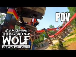 The Big Bad Wolf: The Wolf's Revenge BACK ROW POV ft. VerboltenTroll | Busch Gardens Williamsburg