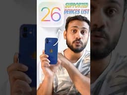 iOS 26 Supported Devices List 🔥 | Biggest iPhone Update in Years!