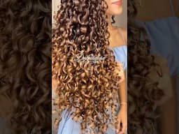Testei a escova DEFINIDORA no meu cabelo cacheado! 😳 #cabelocacheado #finalização #cachos