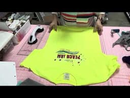How to make a sashed tshirt quilt