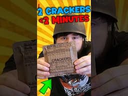 Why Is This So HARD?! | MRE Cracker Challenge
