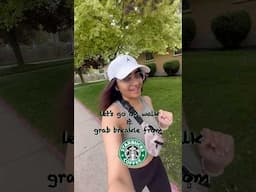 Come on a walk with me and grab breakie from Starbucks🧋✨ #explore #shorts #breakfast #walk