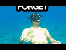 Swimming with Manta rays off an island in Indonesia #shorts