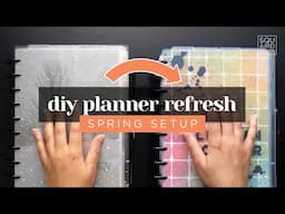 SPRING PLANNER REFRESH 2025 :: DIY Layered Planner Cover + Dashboard Setup for Classic Happy Planner
