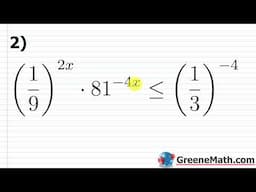 Solving Exponential and Logarithmic Inequalities Practice Test Full Solutions