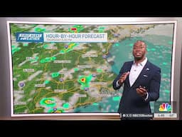 Passing showers on Tuesday with rising humidity