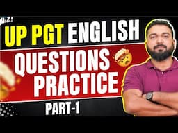 Crack UP PGT English 2025 : Practice MCQs With Vineet Sir |  University of Delhi And 11 NET 2 JRF