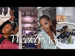 WEEKLY VLOG: REORGANIZE MY PANTRY WITH ME + TRICHOLOGIST APPOINTMENT + OFFICE & BATHROOM ADDITIONS