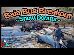 Breaking out Dads 1970s Hot Rod VW Baja Bug for SNOW DONUTS in prep for BIG VIDEO