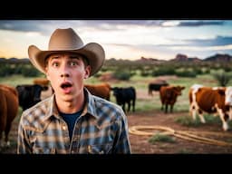 I Tried Surviving 24 Hours as a Texas Cowboy – INSANE Ranch Challenge!