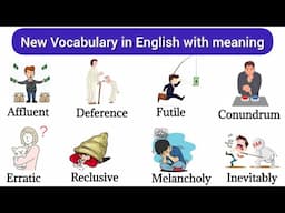 New English words | Improve your English vocabulary with sentence