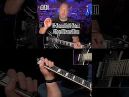 C-Form To G-Form Chord Transition #bluesguitar #guitarlesson