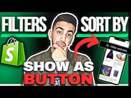 How To Make Filters & Sort By a Button on Shopify Collection Page In Mobile