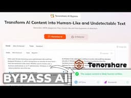 Best AI Detection Remover Tool in 2025 | Make AI Text Undetectable Instantly | Tenorshare AI Bypass