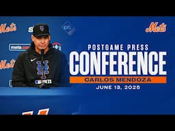 LIVE: Carlos Mendoza Postgame Press Conference | June 14, 2025