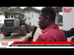 GOV OKPEBHOLO DEMOLISHED ANOTHER PROPERTY LINKED TO  KIDNAPPERS HIDEOUT IN BENIN CITY
